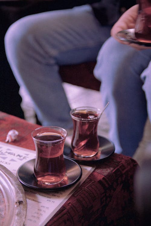 a cup of turkish tea