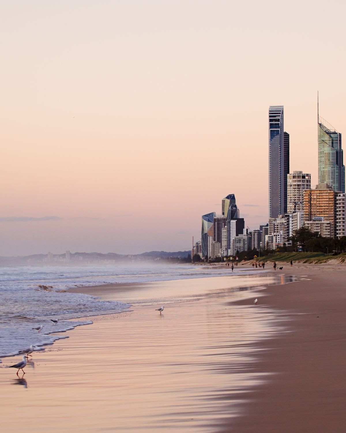 Surfers Paradise beach and skyline Gold Coast