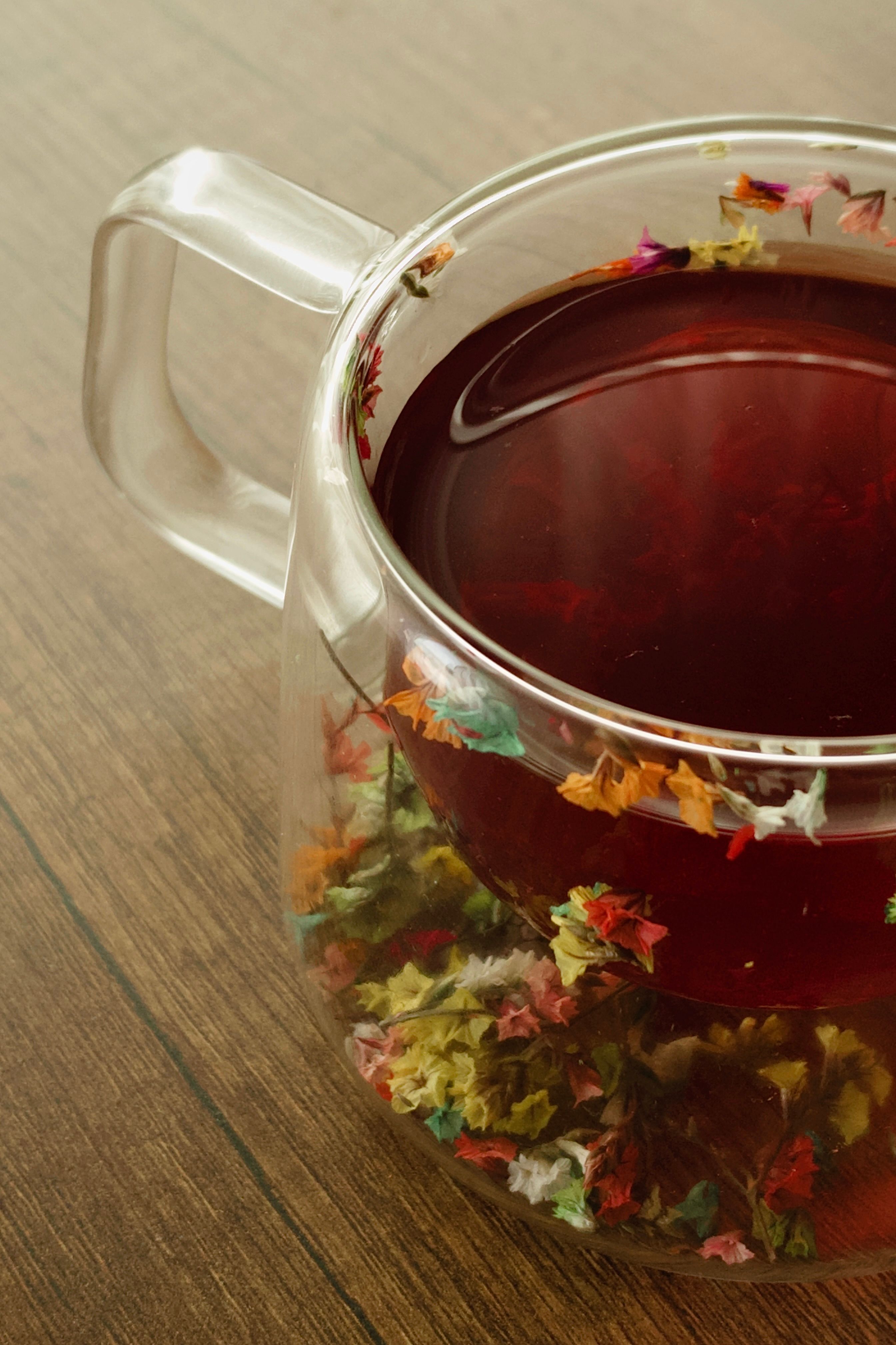 Glass of Tea with Flowers Petals · Free Stock Photo