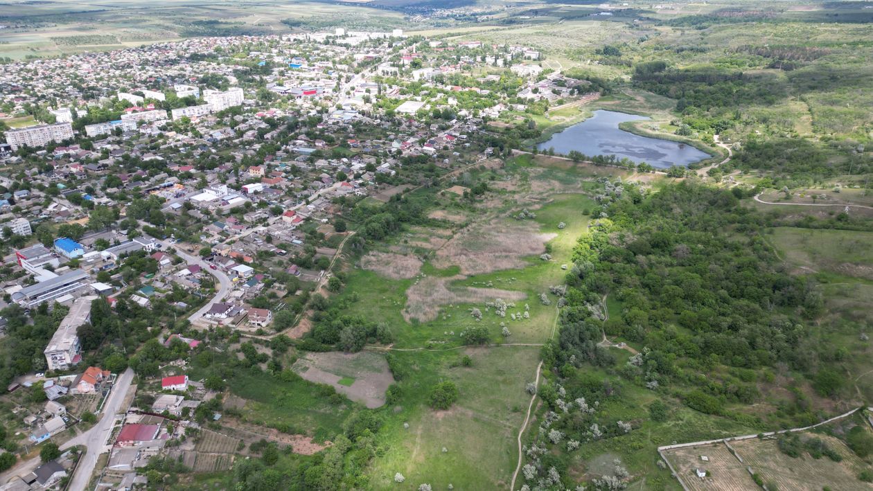 Cahul Aerial View of the City and the Lake · Free Stock Photo