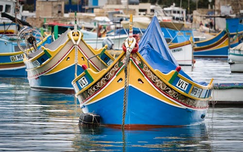 カラフル, ボート, マリーナの無料の写真素材