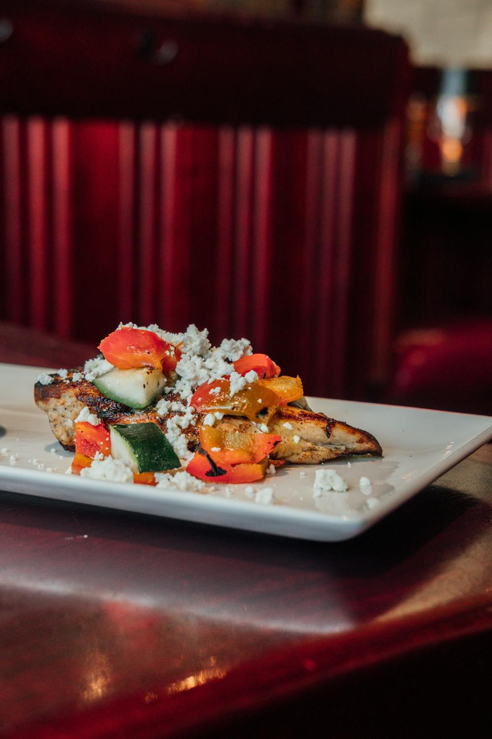 Stuffed Zucchini Boats with Tomato and Feta