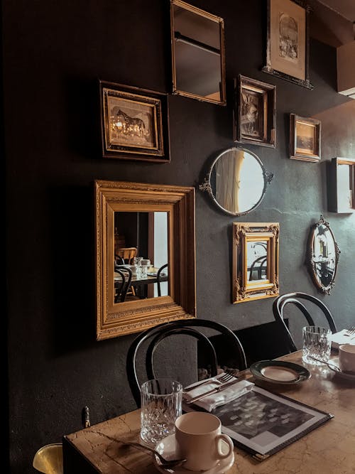 Framed Mirrors on Wall