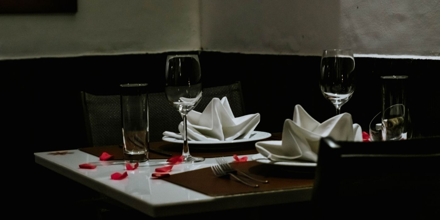A plated dish at a hotel restaurant dining room