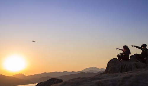 Kostnadsfri bild av dji, fotografía de drones, puesta de sol