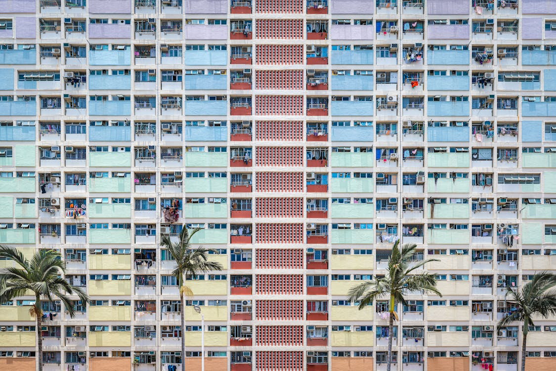 Multi-colored Building 