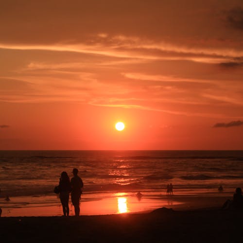 巴厘島, 日落, 橙子 的 免费素材图片