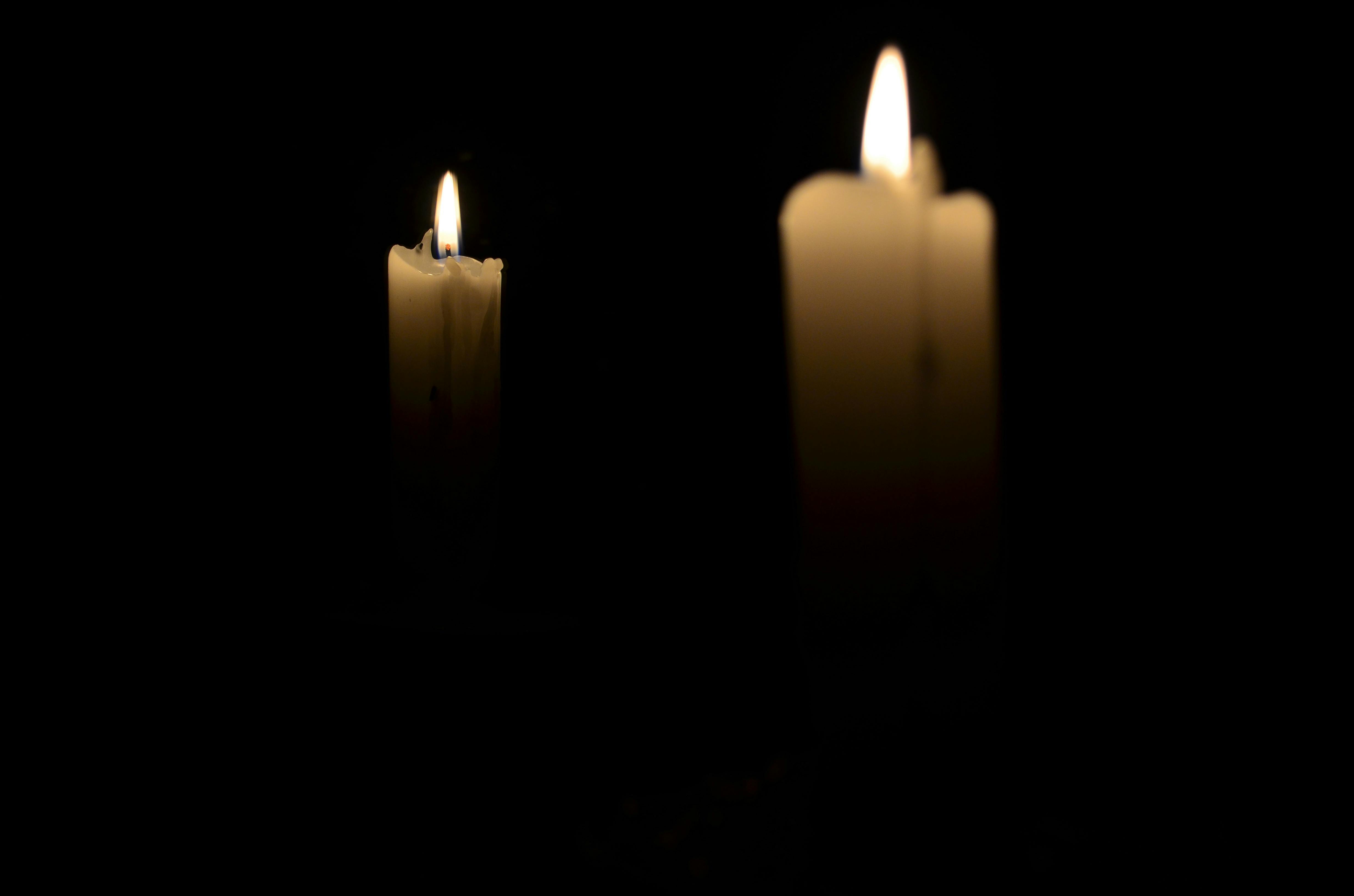 Free stock photo of candlelight, candles, dark room