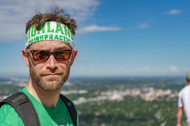 Man Wearing A Bandana  And Sunglasses