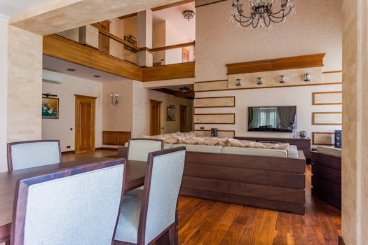 Beautifully designed living room with elegant furniture and sophisticated decor.