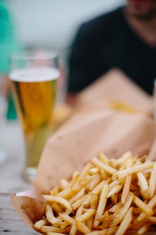 Free Cooked Fries Stock Photo