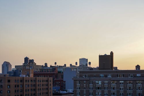 Free stock photo of sunset, water tower