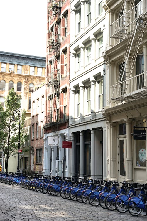 Free stock photo of bikes, buildings, new york