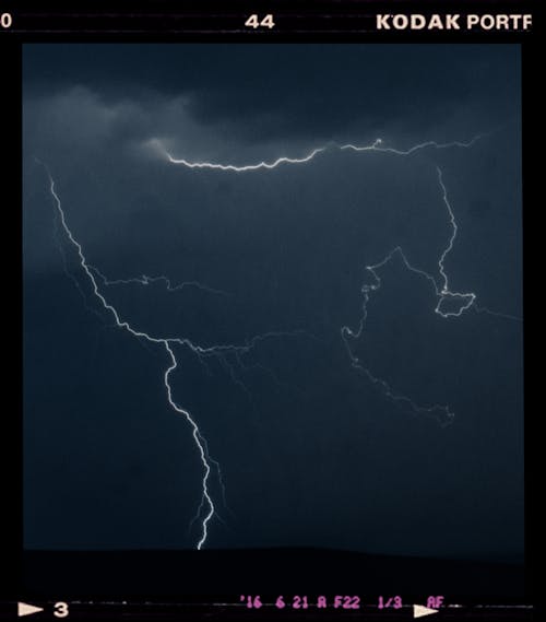Free Lightning during Night Screenshot Stock Photo