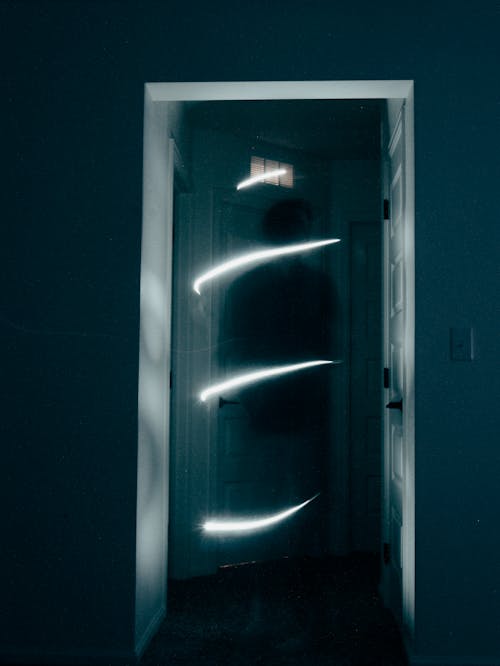 Free View of Dark Hallway Stock Photo