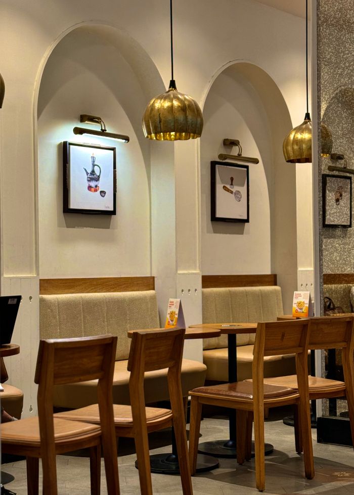 Modern Indian restaurant interior