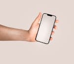 empty smartphone screen mockup