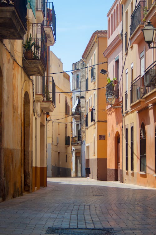 Free stock photo of barcelona, empty street, hot