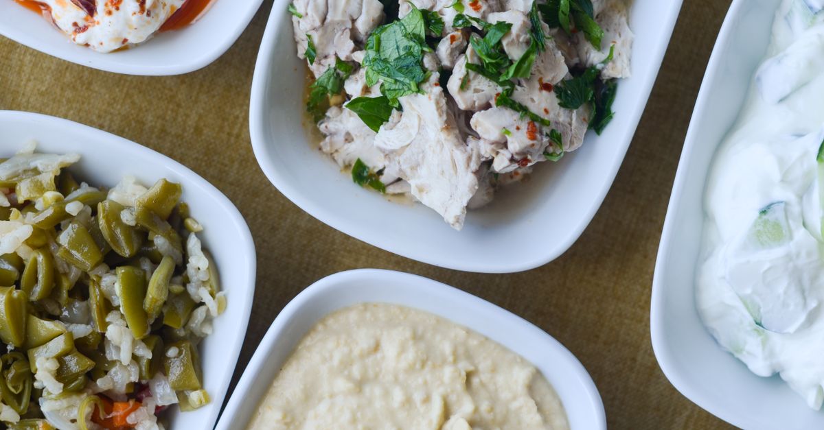 assorted healthy sauces and condiments for meal prep