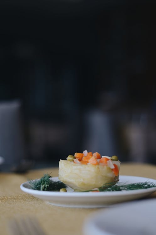 Plate of Cooked Food