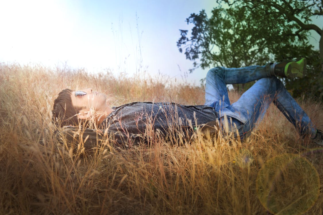 Man Lying on Ground