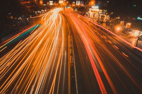 Free stock photo of long exposure, night city Stock Photo