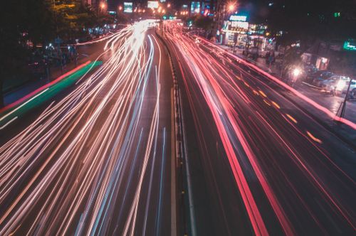 Free stock photo of long exposure, night city Stock Photo