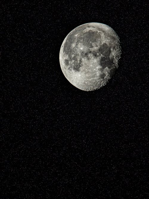 Gratis lagerfoto af 25 natmåne, måne, måne closeup