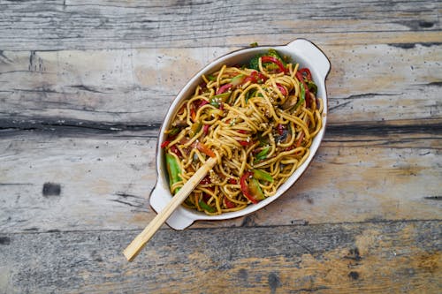 Cooked Food in Bowl