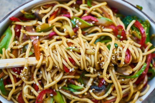 Foto En Primer Plano De Pasta Cocida