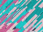 背景充满活力，采用几何抽象设计，色彩柔和，形状富有动感