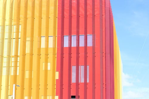 Red and Yellow Building Facade