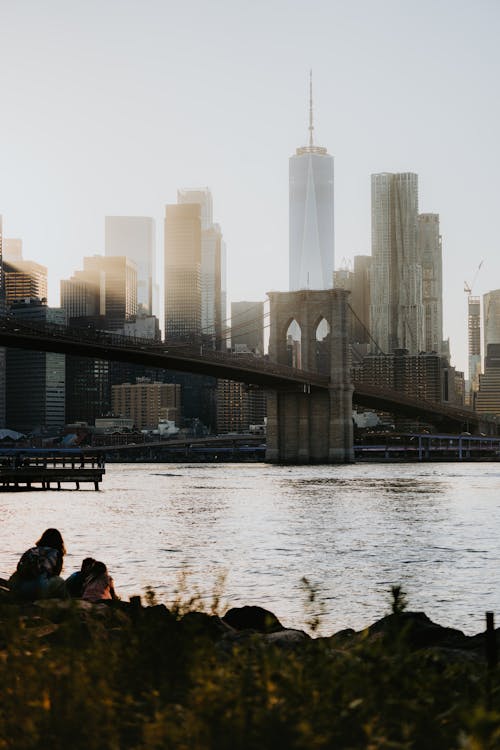 Základová fotografie zdarma na téma brooklynský most, centra okresů, centrum města