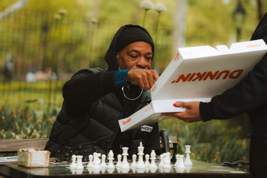 Close-up of Checkers pieces