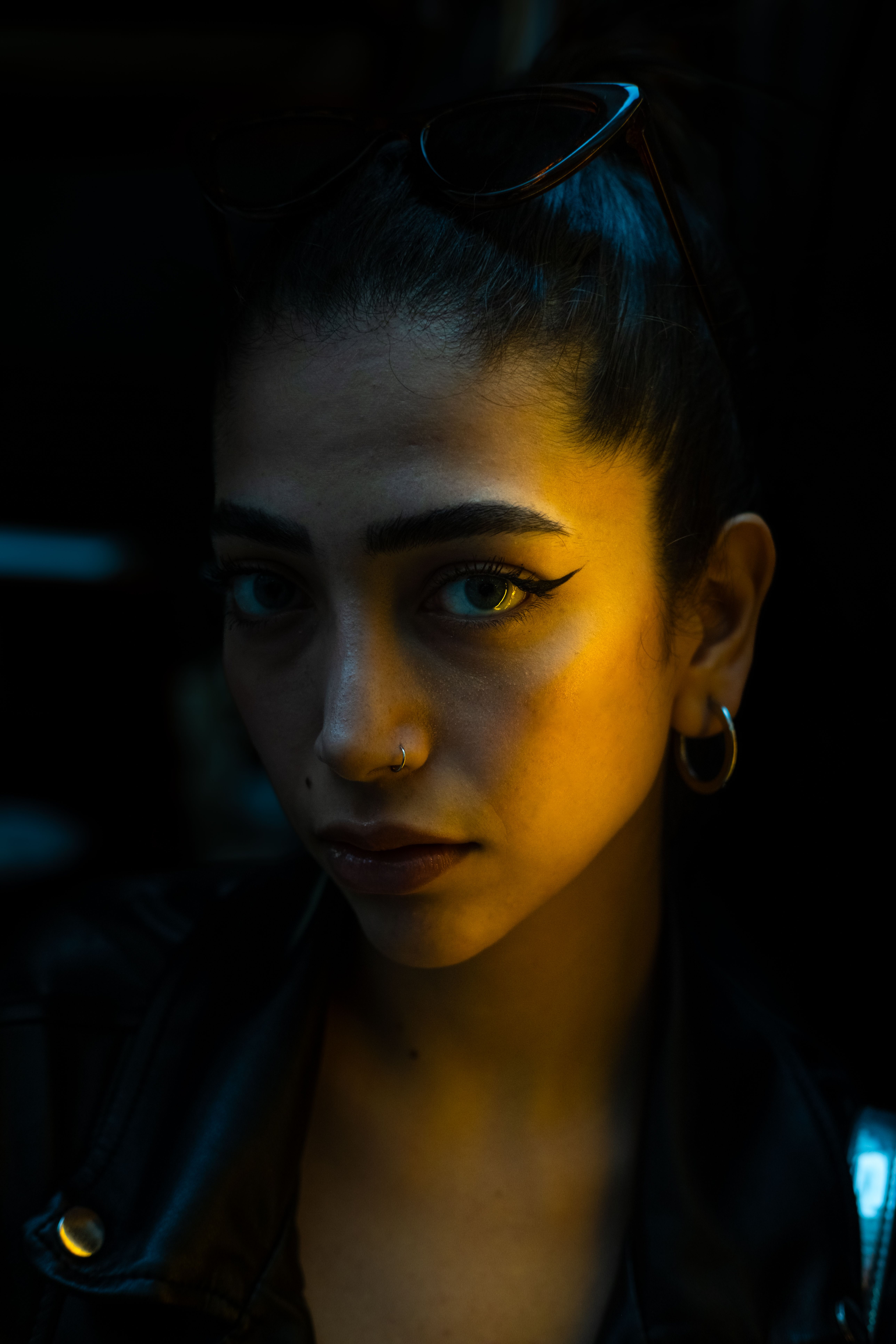 Portrait of Woman in Shadow · Free Stock Photo