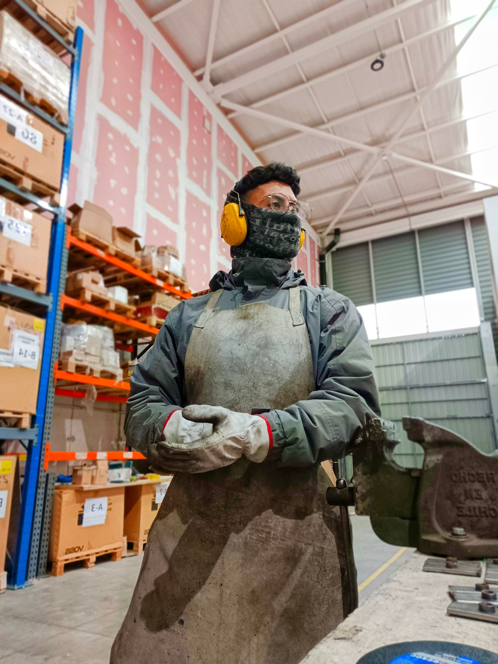 Warehouse and factory worker in protective equipment for Australian tax deductions guide