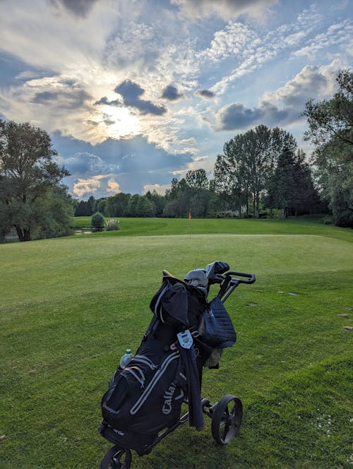 Free stock photo of clouds, fairway, golf