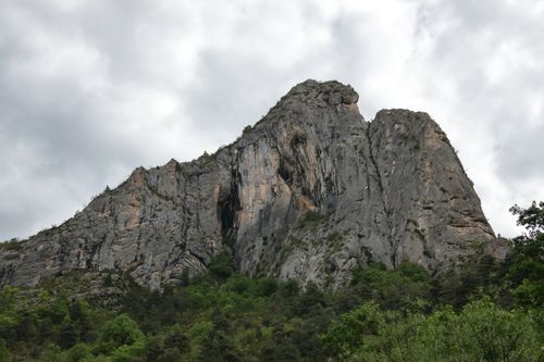 Free Explore the towering rock formations in Orpierre, revealing nature's raw beauty. Stock Photo