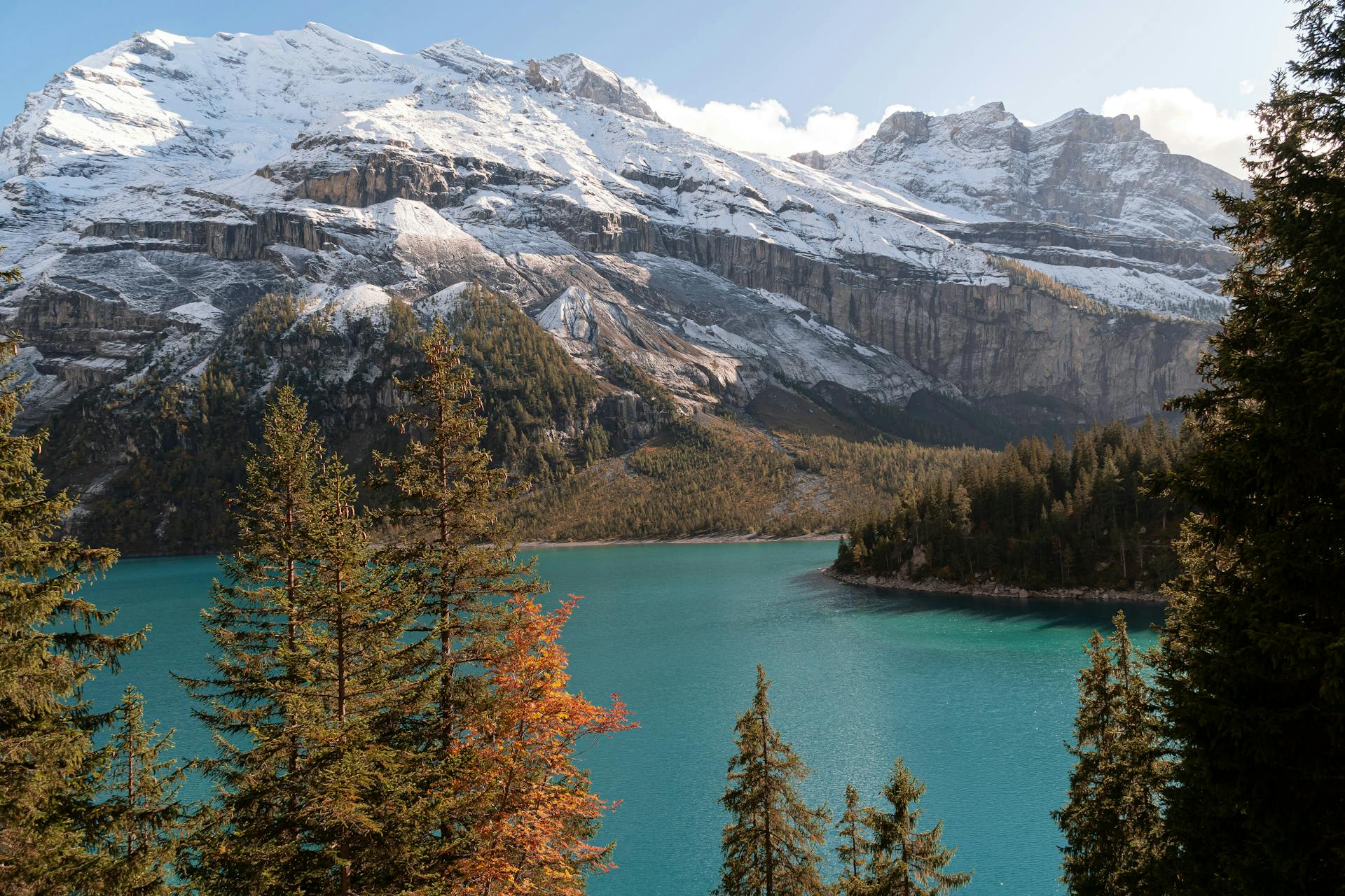 Mountain Lake in the Swiss Bernese Alps