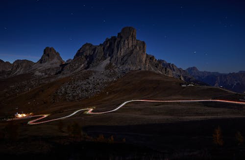 คลังภาพถ่ายฟรี ของ Dolomites, กลางคืน, การท่องเที่ยว