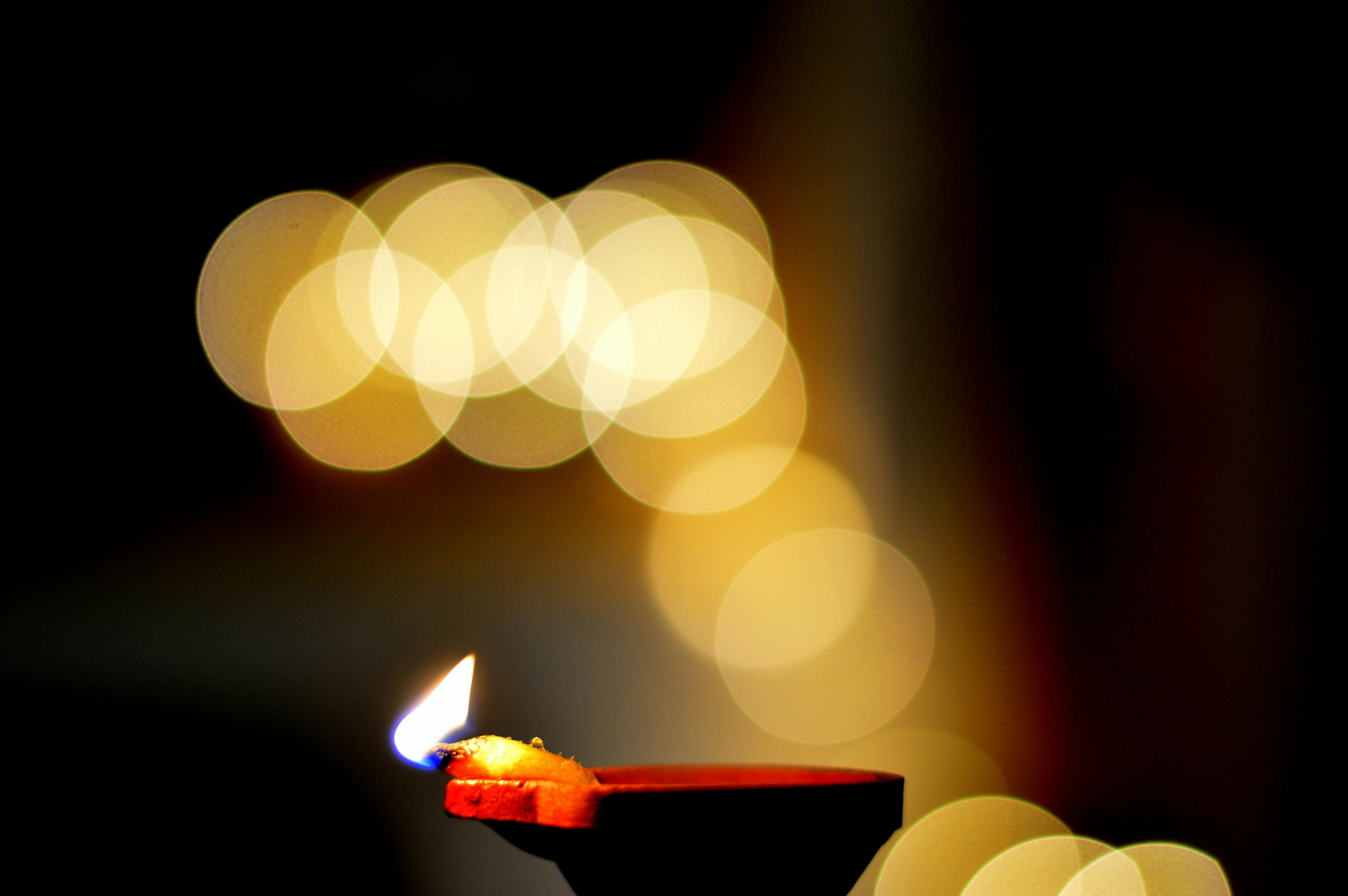 Tealight Candle Lit Up · Free Stock Photo