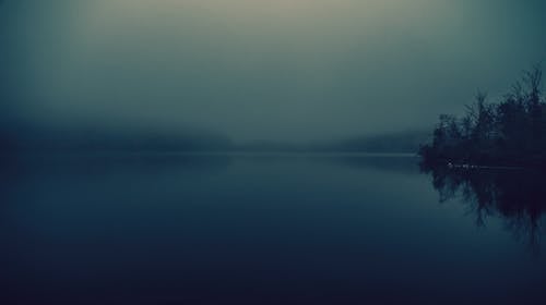 Cloud and Fog over Lake