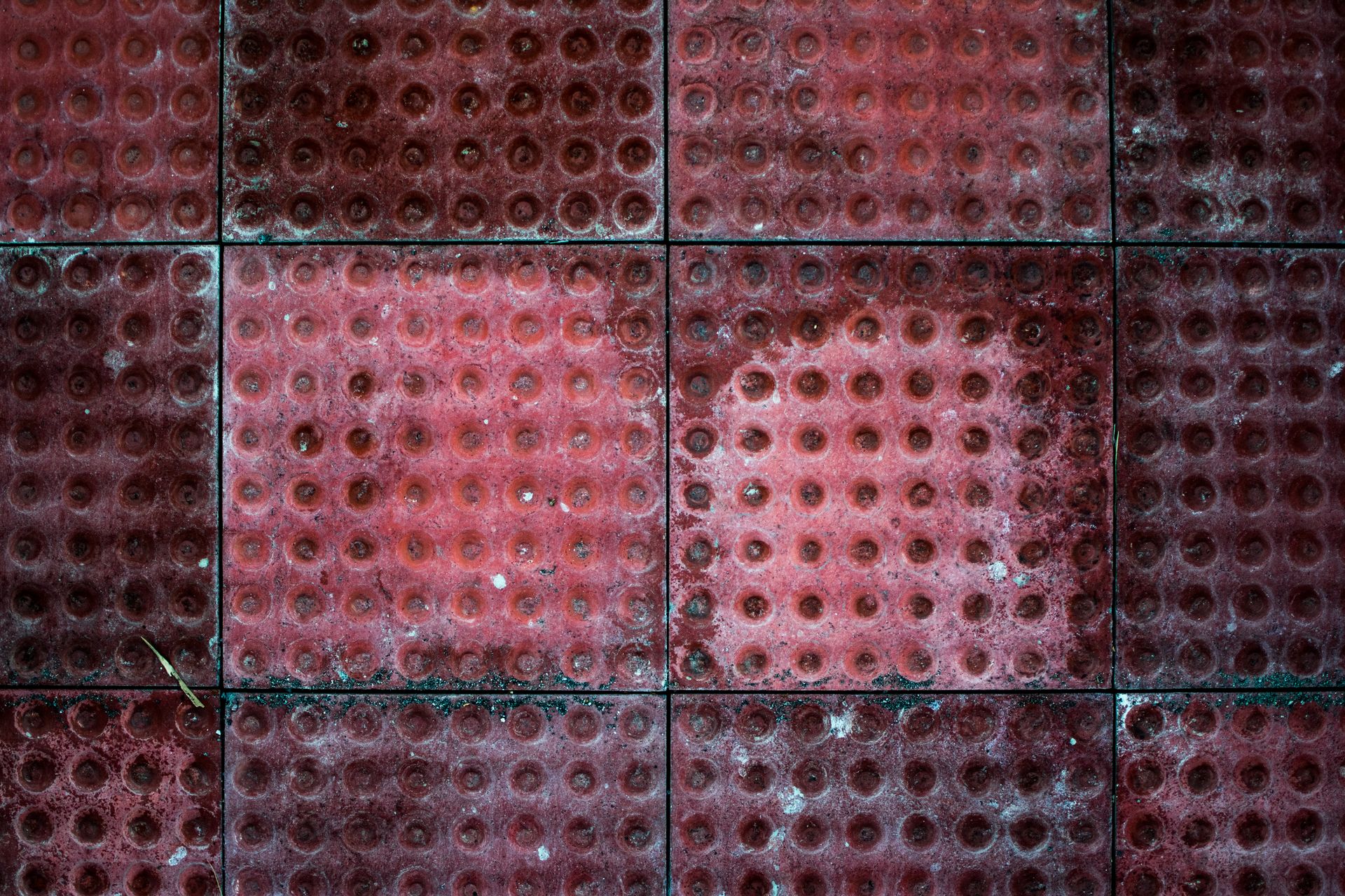 Red Tiles in Closeup Photo