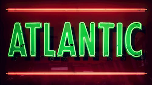 Free Green Atlantic Neon Signage Stock Photo