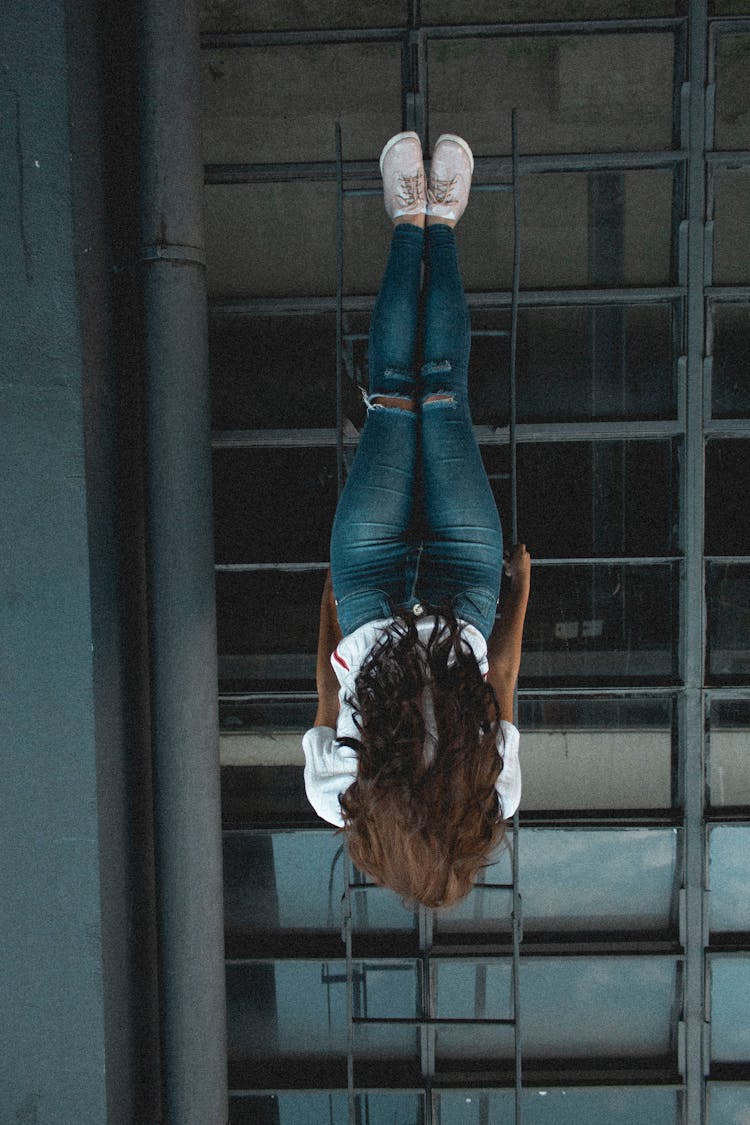 Photo Of Woman's Hair In Upside Down Position