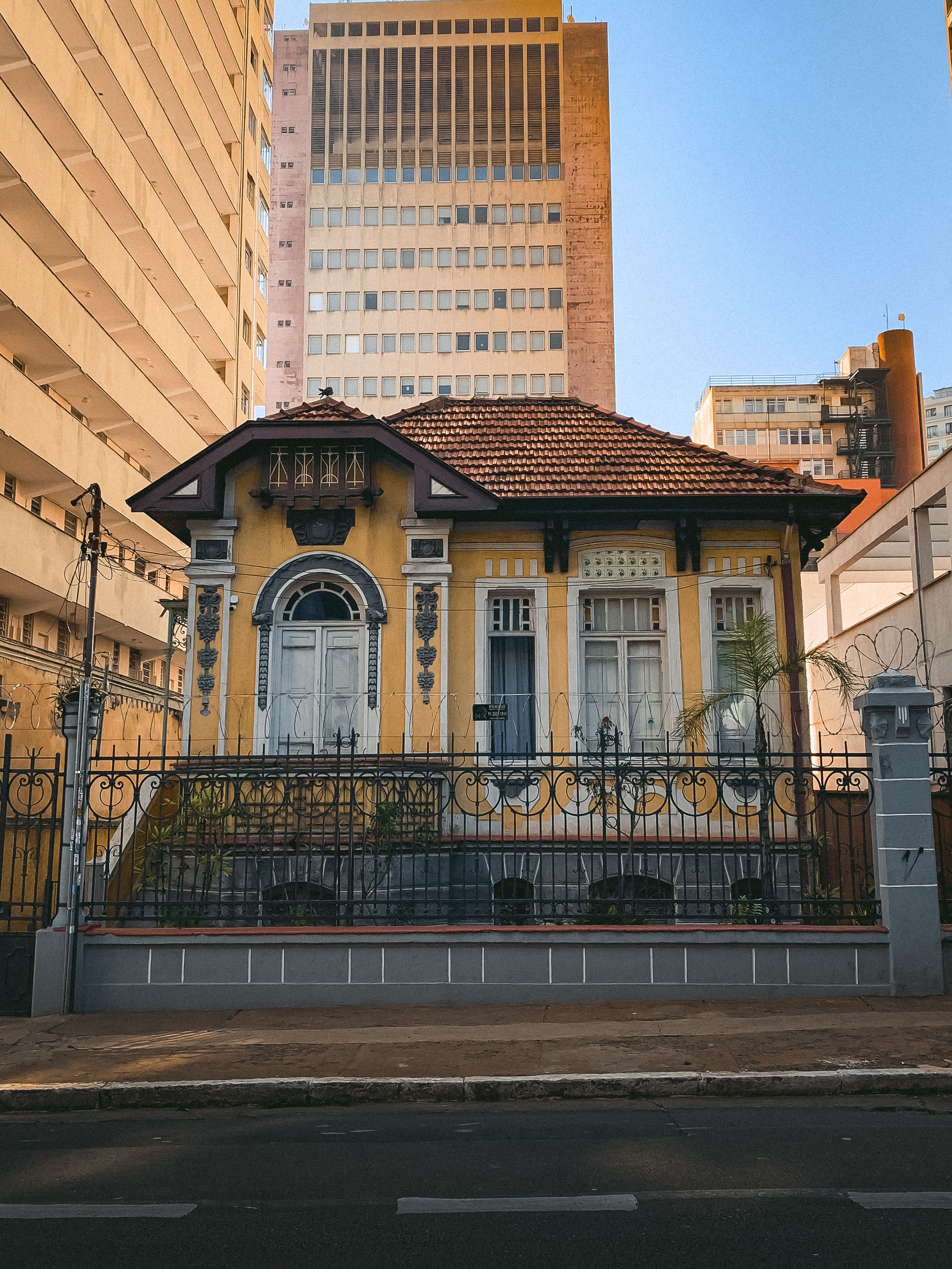 Facade of an Old Building among Skyscrapers in Sao Paulo, Brazil · Free ...