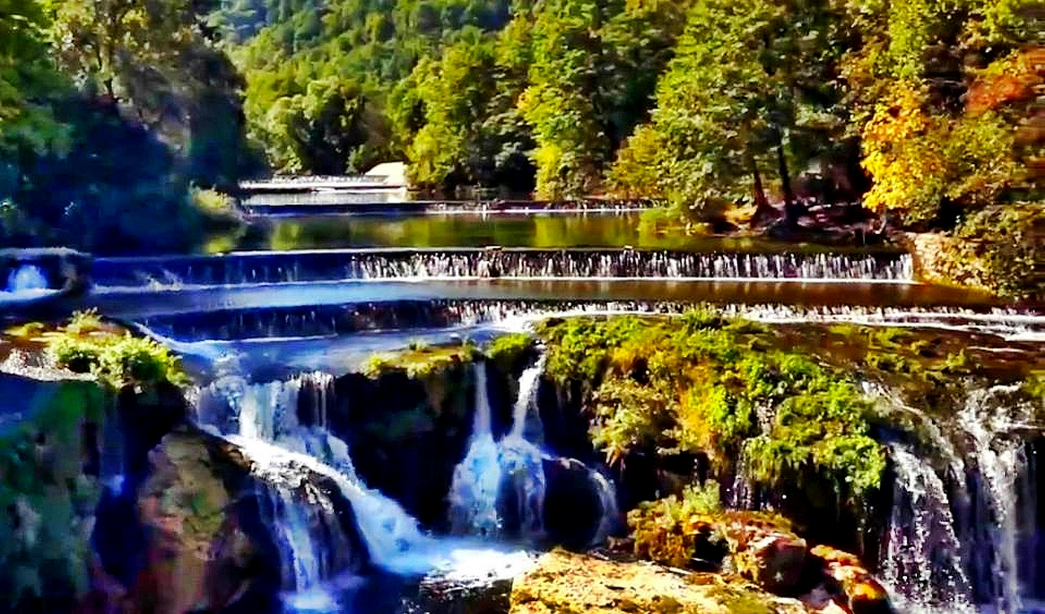 Scenic View of Waterfall