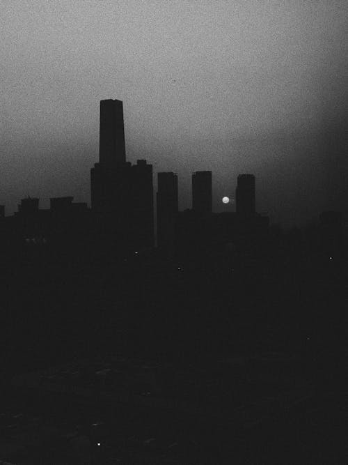 Kostnadsfri bild av byggnader, horisont, mörk