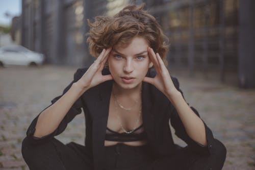 Photo of Woman Wearing Black Blazer