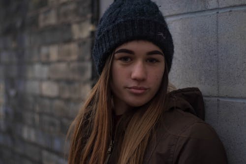 Free Close-up Portrait of Teenage Girl Stock Photo